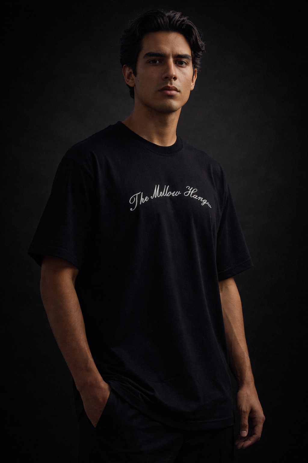 The Mellow Hanger Oversized T-Shirt – Minimal Black Streetwear Tee