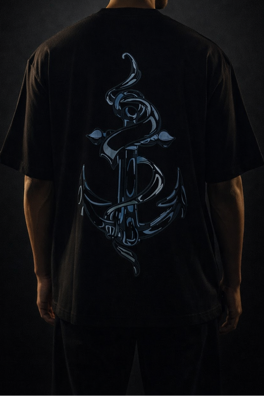 The Mellow Hanger Oversized T-Shirt – Minimal Black Streetwear Tee